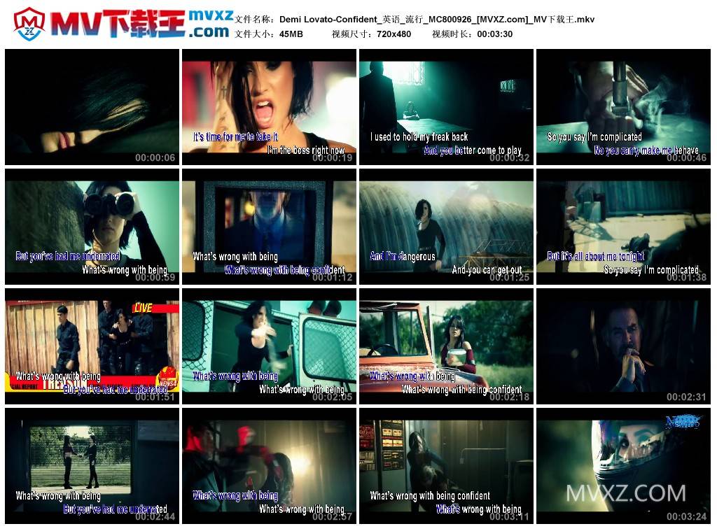 Demi Lovato-Confident_英语_流行_MC800926